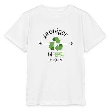 sauver la terre- écologie - T-shirt bio MINI CREATOR Stanley/Stella Enfant - blanc - Devant - Maike (125cm)