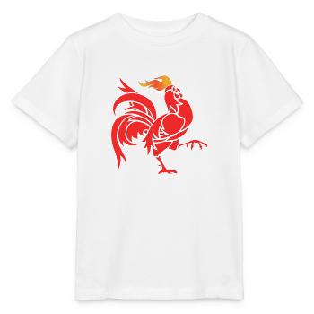 coq - T-shirt bio MINI CREATOR Stanley/Stella Enfant - blanc - Devant - Maike (125cm)