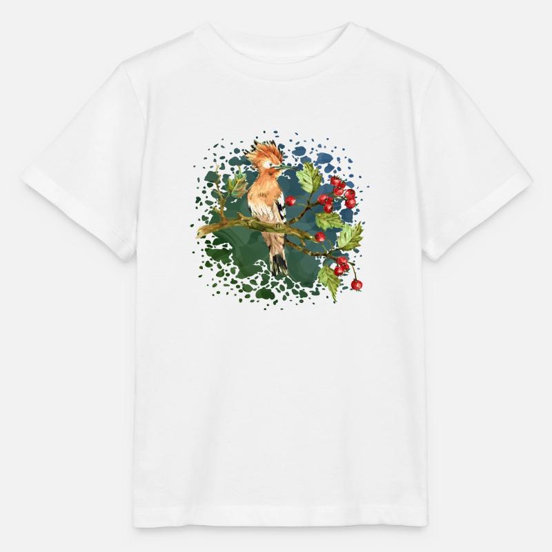 Oiseau coloré - T-shirt bio MINI CREATOR Stanley/Stella Enfant - blanc