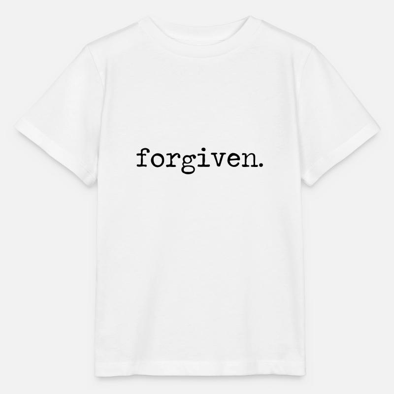 Forgiven Pardon Oublié Pardon Sort - T-shirt bio MINI CREATOR Stanley/Stella Enfant - blanc