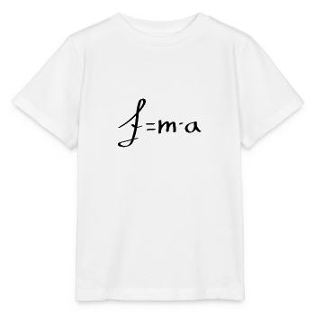 Formel für die Kraft F - Stanley/Stella Kinder T-Shirt MINI CREATOR  - Weiß - Vorne - Maike (125cm)