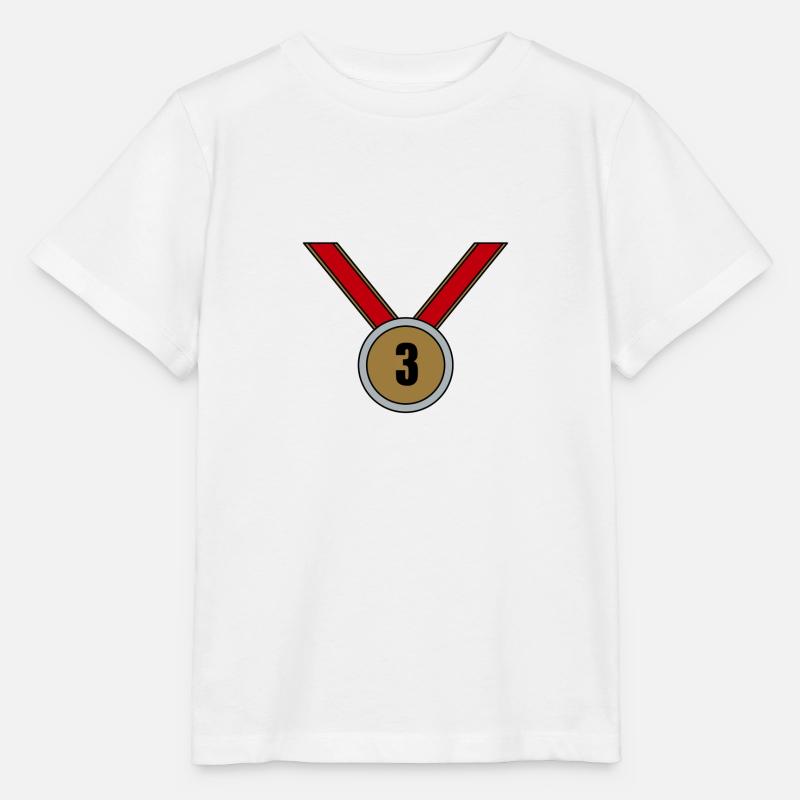 3rd place medal - Stanley/Stella MINI CREATOR Kids’ T-Shirt - white