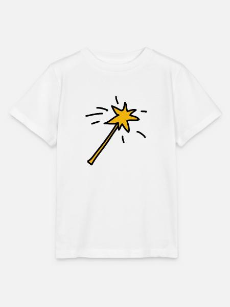 Zauberstab! - Stanley/Stella Kinder T-Shirt MINI CREATOR - Weiß