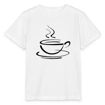 coffee cup - Stanley/Stella MINI CREATOR Kids’ T-Shirt - white - Front - Maike (125cm)