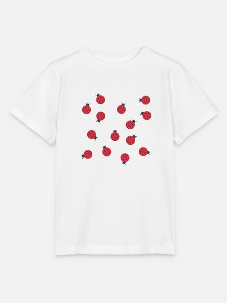 Marienkäfer - Stanley/Stella Kinder T-Shirt MINI CREATOR - Weiß
