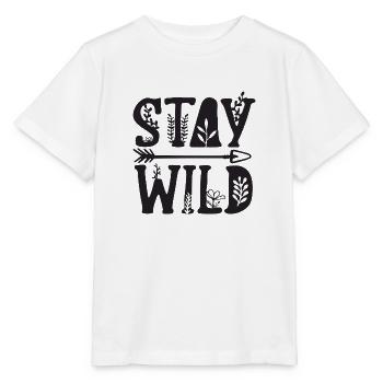 stay wild - Stanley/Stella Kinder T-Shirt MINI CREATOR  - Weiß - Vorne - Maike (125cm)
