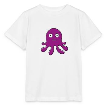 Lila Krake - T-shirt bio MINI CREATOR Stanley/Stella Enfant - blanc - Devant - Maike (125cm)