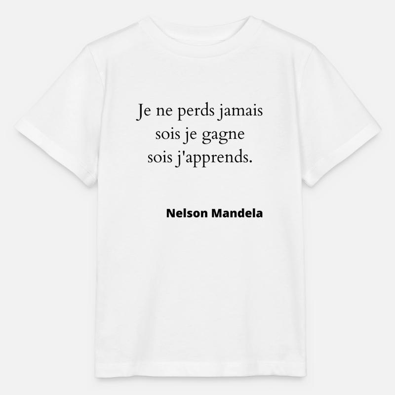 Je ne perds jamais - T-shirt bio MINI CREATOR Stanley/Stella Enfant - blanc