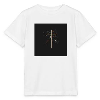 Chrétien - Religion - T-shirt bio MINI CREATOR Stanley/Stella Enfant - blanc - Devant - Maike (125cm)