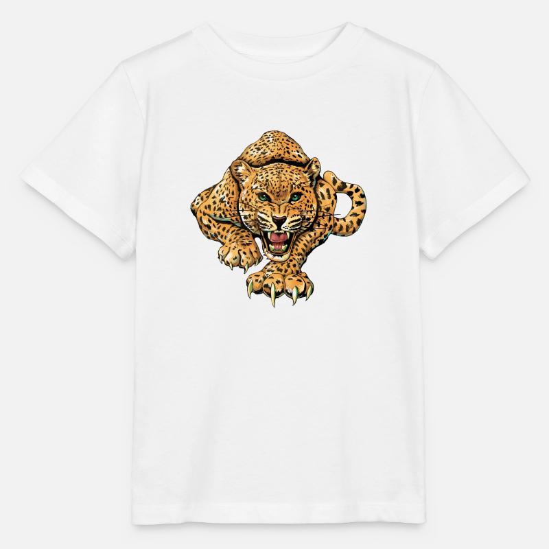 léopard - T-shirt bio MINI CREATOR Stanley/Stella Enfant - blanc