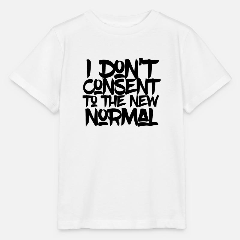 Je ne consents pas à la nouvelle - T-shirt bio MINI CREATOR Stanley/Stella Enfant - blanc
