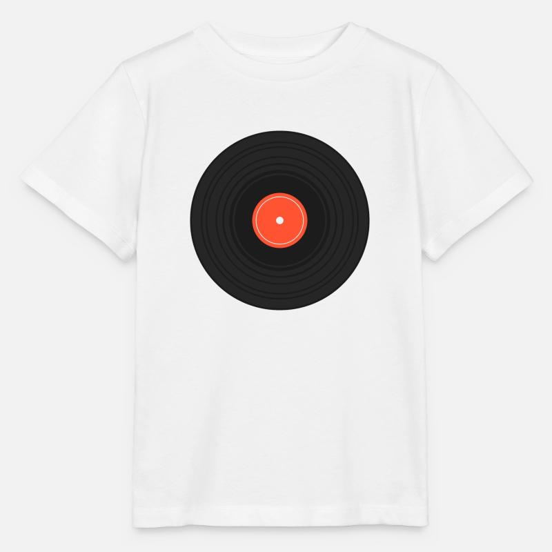 disque vinyle - T-shirt bio MINI CREATOR Stanley/Stella Enfant - blanc