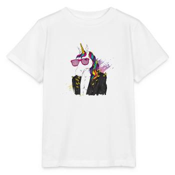 The Last-Unicorn-White@Markus - T-shirt bio MINI CREATOR Stanley/Stella Enfant - blanc - Devant - Maike (125cm)