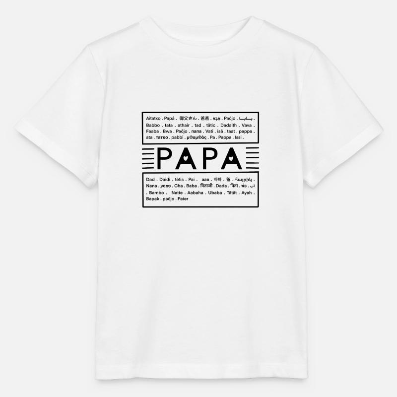 Fête des pères - T-shirt bio MINI CREATOR Stanley/Stella Enfant - blanc