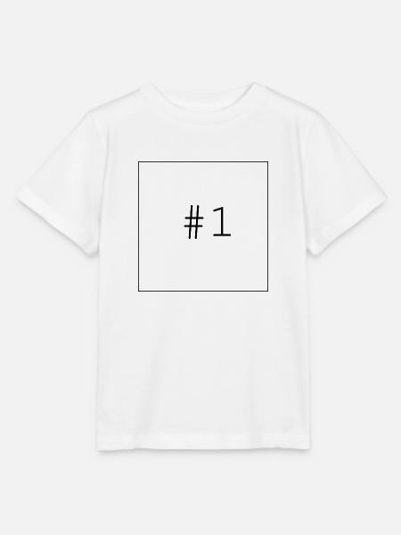 #1 - Number One - Stanley/Stella Kinder T-Shirt MINI CREATOR - Weiß