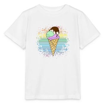 Eis - Stanley/Stella Kinder T-Shirt MINI CREATOR  - Weiß - Vorne - Maike (125cm)
