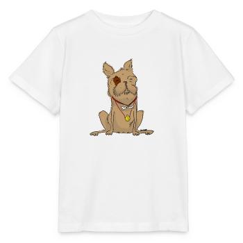 Hund - Stanley/Stella Kinder T-Shirt MINI CREATOR  - Weiß - Vorne - Maike (125cm)