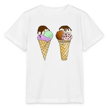 Eis - Stanley/Stella Kinder T-Shirt MINI CREATOR  - Weiß - Vorne - Maike (125cm)