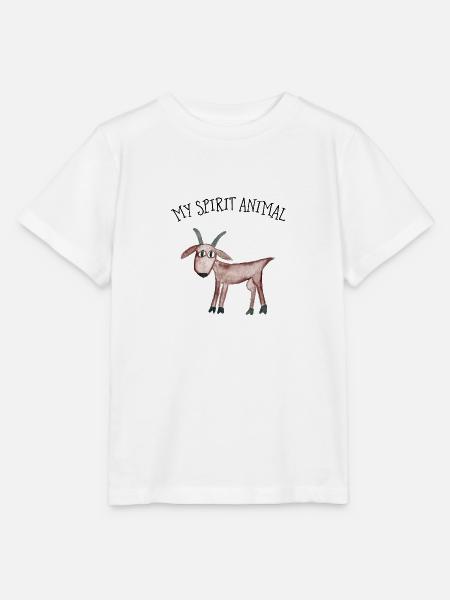 My Spirit Animal Bergziege - Stanley/Stella Kinder T-Shirt MINI CREATOR - Weiß
