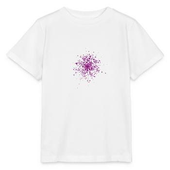 Colorsplash purple - Stanley/Stella Kinder T-Shirt MINI CREATOR  - Weiß - Vorne - Maike (125cm)