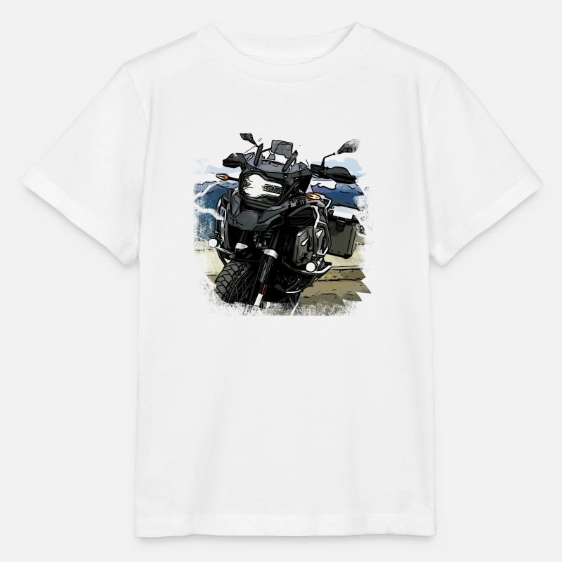 GS noir - T-shirt bio MINI CREATOR Stanley/Stella Enfant - blanc