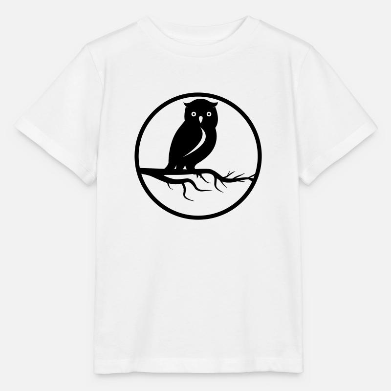 Eule - Stanley/Stella Kinder T-Shirt MINI CREATOR  - Weiß
