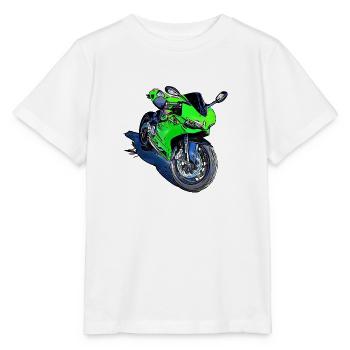 Moto Sport Vert - T-shirt bio MINI CREATOR Stanley/Stella Enfant - blanc - Devant - Maike (125cm)