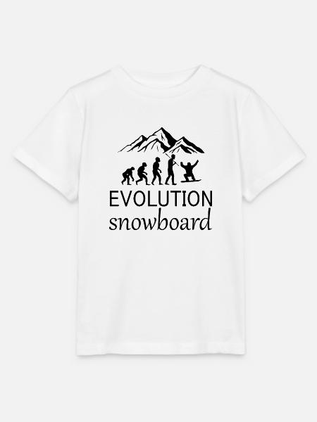 Snowboard Snowboarder - Stanley/Stella Kinder T-Shirt MINI CREATOR  - Weiß