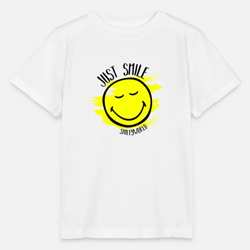 Just Smile - Stanley/Stella Kinder T-Shirt MINI CREATOR  - Weiß