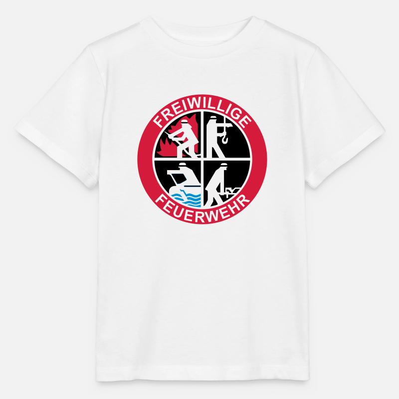 Freiwillige Feuerwehr Logo 3farbig - Stanley/Stella Kinder T-Shirt MINI CREATOR - Weiß