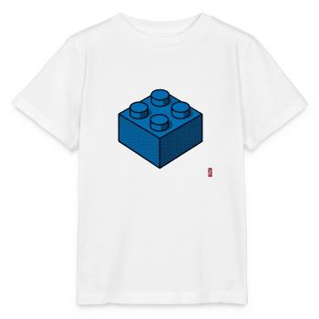 Building block Blue - Stanley/Stella MINI CREATOR Kids’ T-Shirt - white - Front - Maike (125cm)