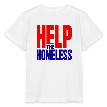Aidez-les sans abri solidarité - T-shirt bio MINI CREATOR Stanley/Stella Enfant - blanc - Devant - Maike (125cm)