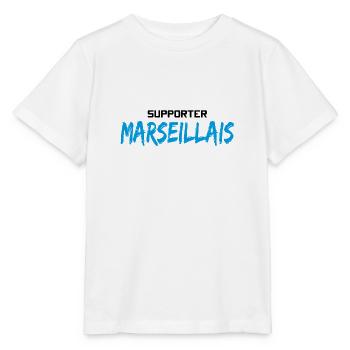 Supporter Marseillais - Fan de sport de Marseille - T-shirt bio MINI CREATOR Stanley/Stella Enfant - blanc - Devant - Maike (125cm)