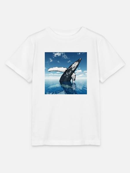 Buckelwal, Wal, Walfisch - Stanley/Stella Kinder T-Shirt MINI CREATOR  - Weiß
