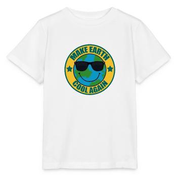 Make Earth cool again - Stanley/Stella Kinder T-Shirt MINI CREATOR  - Weiß - Vorne - Maike (125cm)