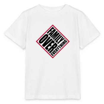 Family Over Everything - Stanley/Stella Kinder T-Shirt MINI CREATOR  - Weiß - Vorne - Maike (125cm)