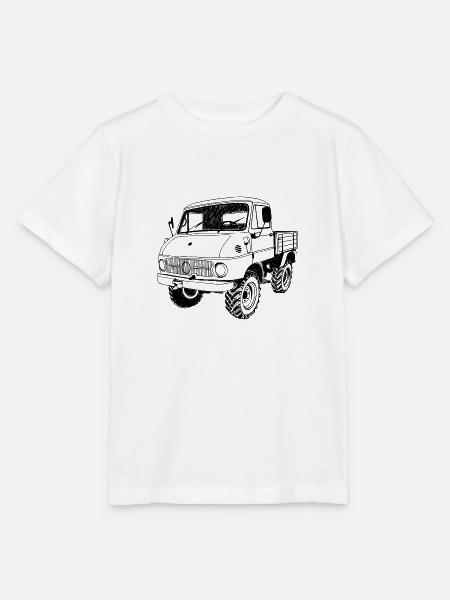 Unimog - Oldtimer - Offroad - Universal Motorgerät - Stanley/Stella Kinder T-Shirt MINI CREATOR - Weiß