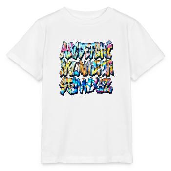 Graffiti alphabet - Stanley/Stella MINI CREATOR Kids’ T-Shirt - white - Front - Maike (125cm)