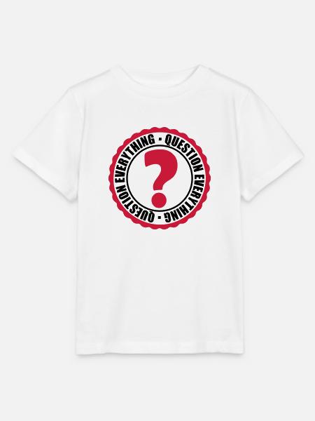 Question Everything Stempel - Stanley/Stella Kinder T-Shirt MINI CREATOR - Weiß