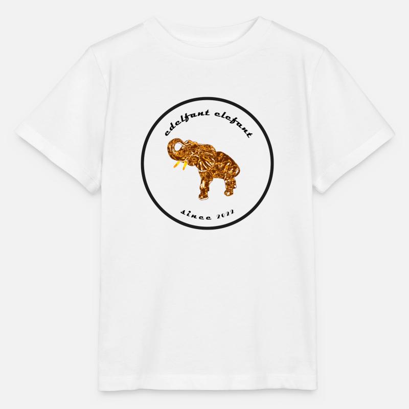 Edelfant Elefant - Stanley/Stella Kinder T-Shirt MINI CREATOR  - Weiß