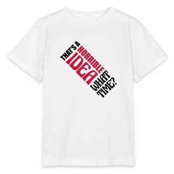 C’est une idée horrible - T-shirt bio MINI CREATOR Stanley/Stella Enfant - blanc - Devant - Maike (125cm)