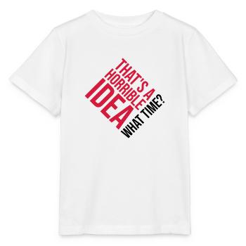 C’est une idée horrible - T-shirt bio MINI CREATOR Stanley/Stella Enfant - blanc - Devant - Maike (125cm)