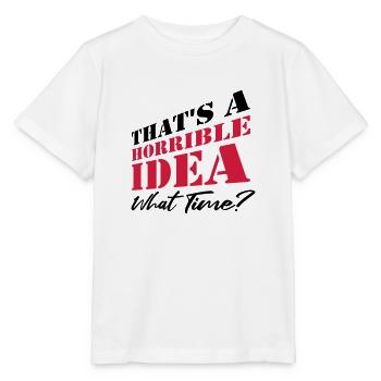 Dire drôle d’idée terrible - T-shirt bio MINI CREATOR Stanley/Stella Enfant - blanc - Devant - Maike (125cm)
