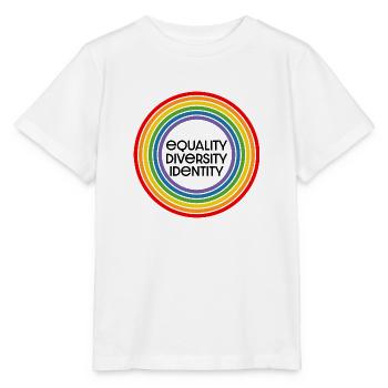 equality diversity identity LGBT lgbtqi queer - Stanley/Stella MINI CREATOR Kids’ T-Shirt - white - Front - Maike (125cm)
