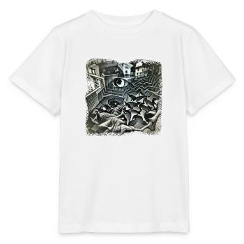 Escher Style - T-shirt bio MINI CREATOR Stanley/Stella Enfant - blanc - Devant - Maike (125cm)