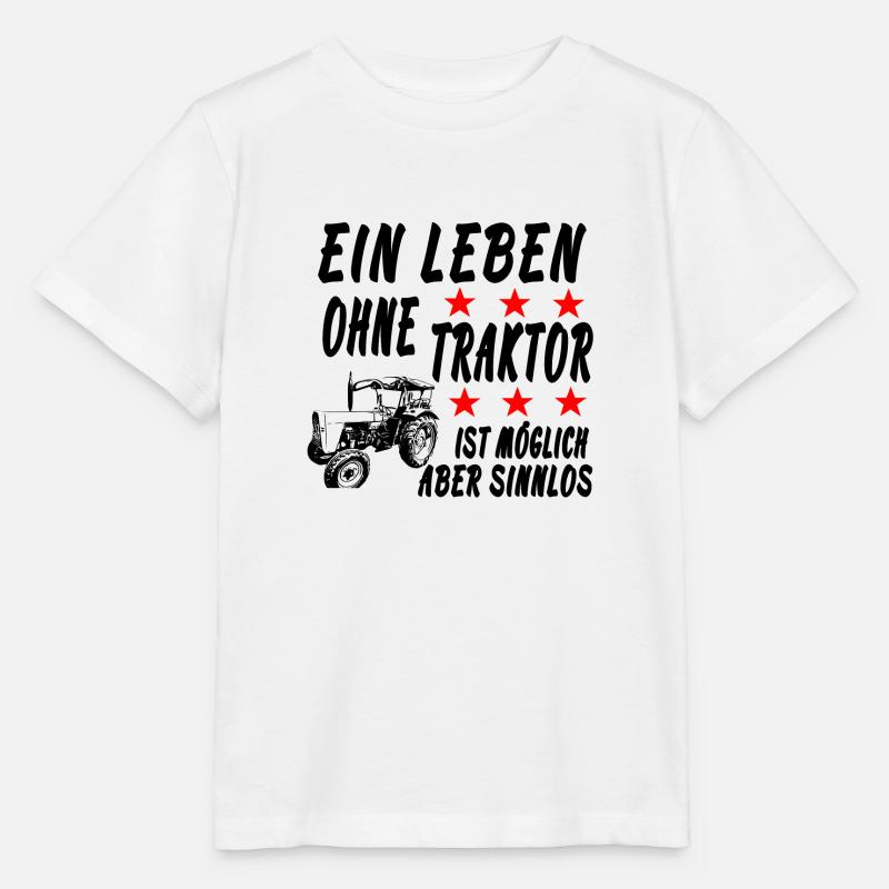 Traktor - Stanley/Stella Kinder T-Shirt MINI CREATOR  - Weiß