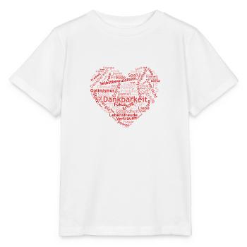 Optimismus Dankbarkeit Erfolg - Stanley/Stella Kinder T-Shirt MINI CREATOR  - Weiß - Vorne - Maike (125cm)