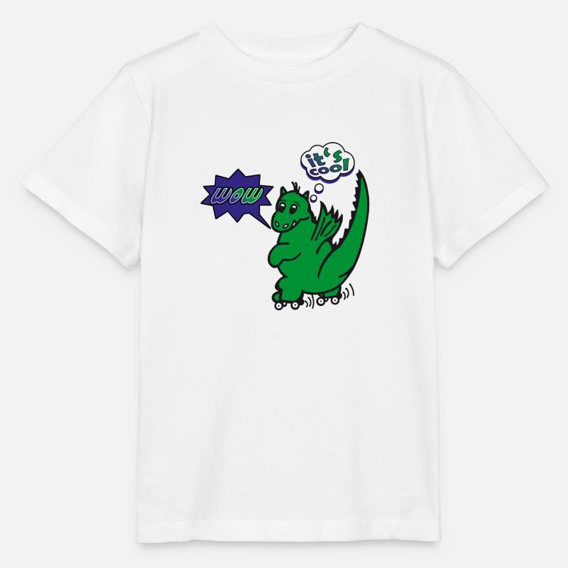 little dragon blader - Stanley/Stella Kinder T-Shirt MINI CREATOR  - Weiß