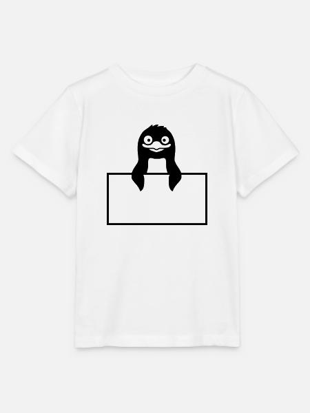 Schild Pinguin Text einfügen - Stanley/Stella Kinder T-Shirt MINI CREATOR - Weiß