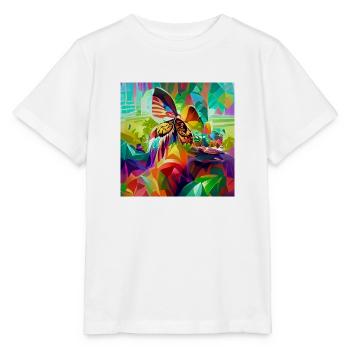 Style rétro psychédélique coloré et psychédélique - T-shirt bio MINI CREATOR Stanley/Stella Enfant - blanc - Devant - Maike (125cm)